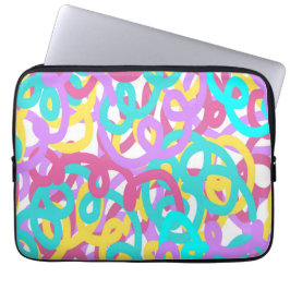 Klistra in Spiral Abstrakt Skriv ut Laptop Fodral