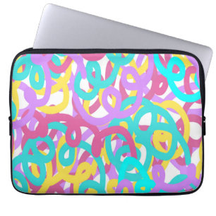 Klistra in Spiral Abstrakt Skriv ut Laptop Fodral