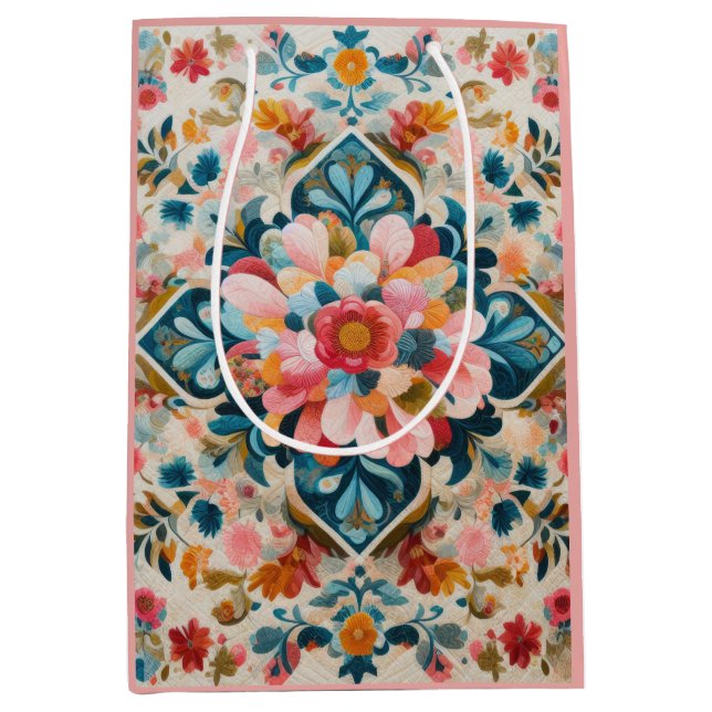 Klistra in Teckning i ett Blommönster block (Framsidan)