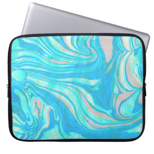 Klistra in tonervattenfärgstreck laptop sleeve