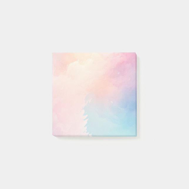 Klistra in vattenfärger för färgad efter antecknin post-it block (Framsida)