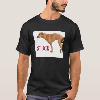 Klistrade hundar Roligt par som säger Citat Hund T Shirt