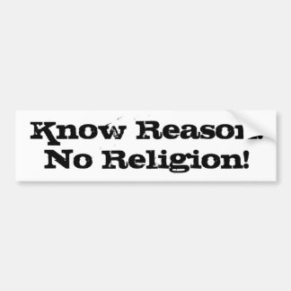 klistremsa för knowreason_noreligion bildekal