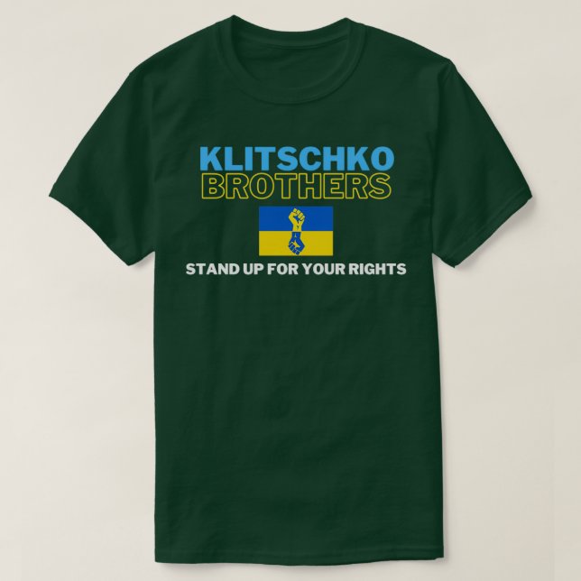 Klitschko Brothers står upp för dina Höger T Shirt (Design framsida)