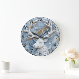 Klitter Reindeer Julcharm Stor Klocka