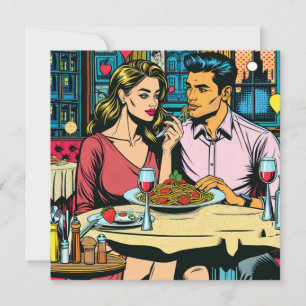 Kliv vid första datum Spaghettis Middag