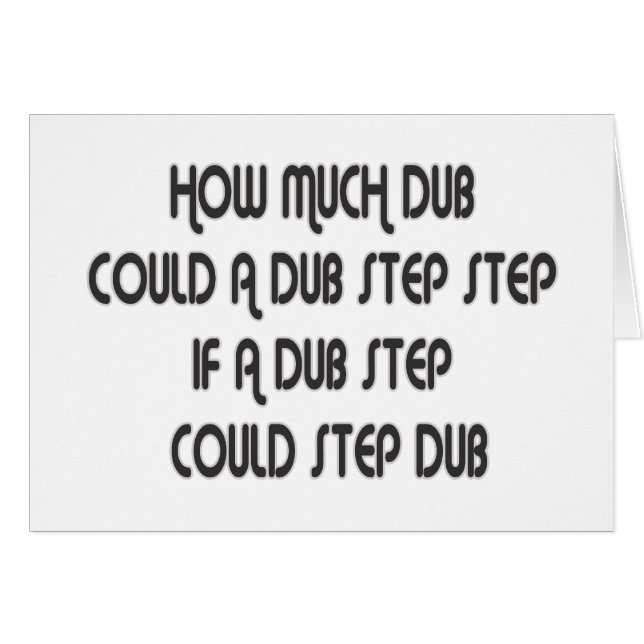 Kliva, hur mycket dubbar hälsningskort (Framsidan Horizontal)