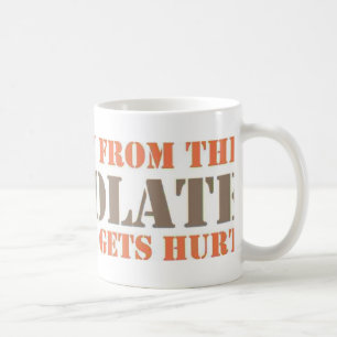 Kliva i väg från chokladen kaffemugg