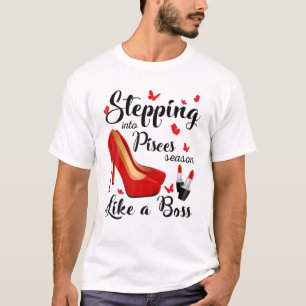 Kliva in i Fiskarnas säsong som en chef Zodiak Föd T Shirt