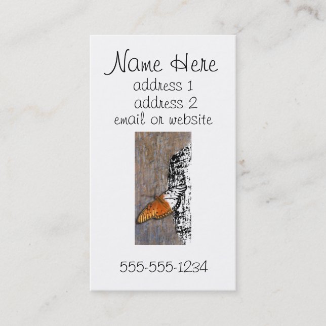 Kliva in i verklighet visitkort (Framsida)