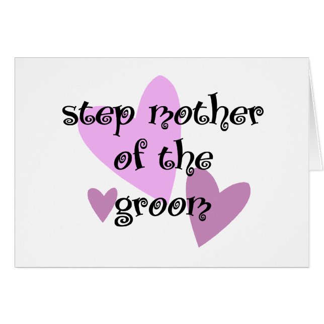 Kliva modern av brudgummen hälsningskort (Framsidan Horizontal)