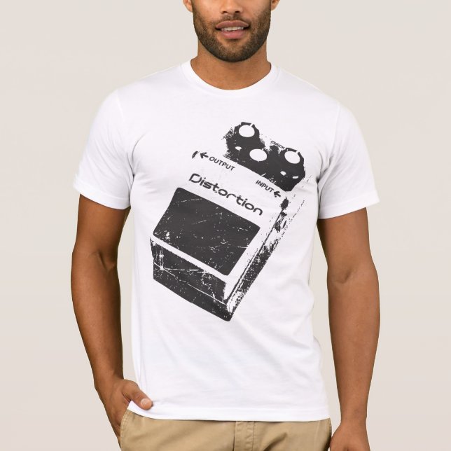 Kliva på det - distorsion verkställer pedalen tee shirt (Framsida)