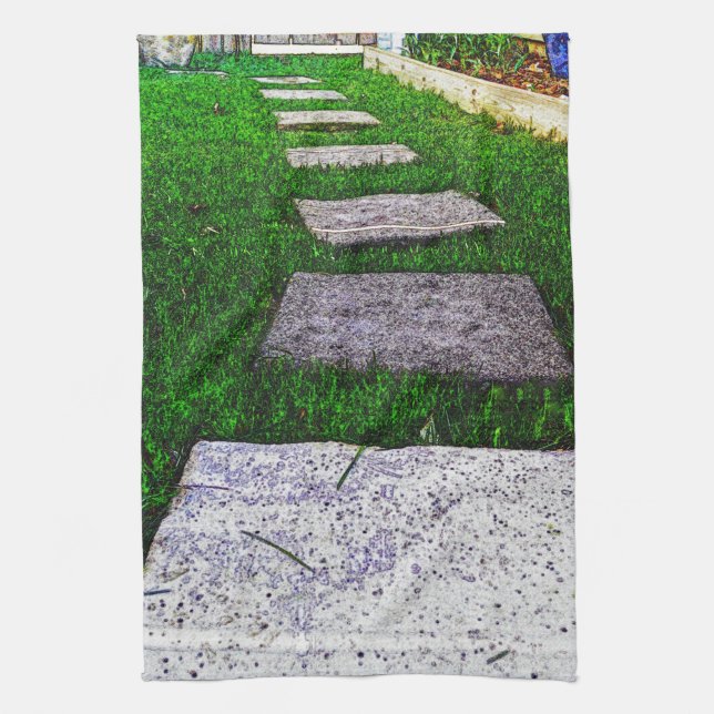 Kliva stenar av Shirley Taylor Kökshandduk (Vertikal)