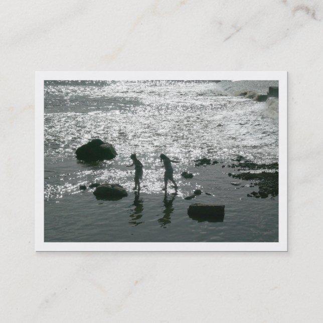 Kliva stenar, mini- foto visitkort (Framsida)