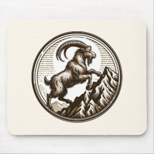 Klivande Bergget Capricorn Födelsedag Zodiak Musmatta