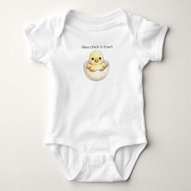 Klivande kycklingbebis t shirt (Framsida)
