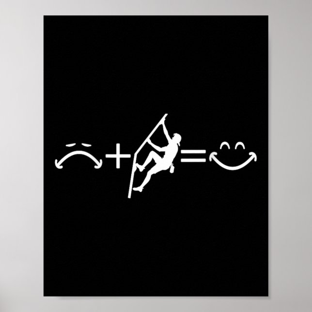 Klivare Ledsen + Klättra = Glad Ansikte - Byck Des Poster (Framsidan)