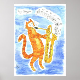 Kliver den baryton- saxofonen "jätte för poster