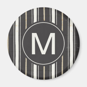 Kliver det enkla teckenet för Monogram två Magnet