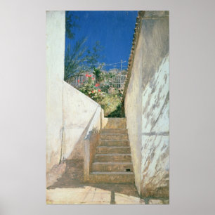 Kliver i en trädgård, Algeriet, 1883 Poster