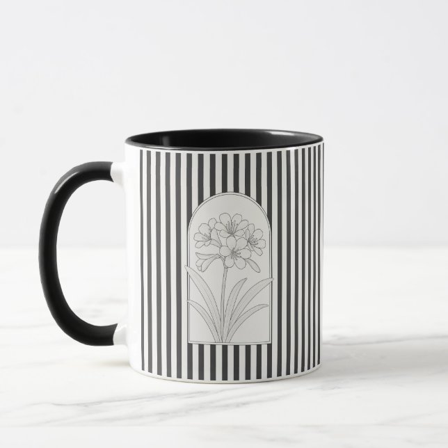 Klivia Elegant Flower Botanical Mugg (Vänster)