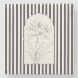 Klivia Elegant Underlägg Flower Botanical Stone