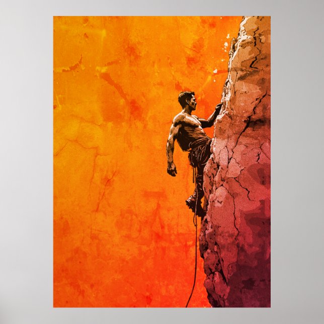 Klivkonst Väggkonst för Djärva Klättrare (Framsidan)