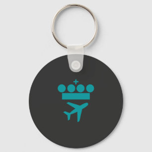 KLM Airlines Merchandise Essential T-Shirt Nyckelring