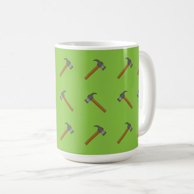 Klo Hammer Tecknad Kaffemugg (Framsida höger)