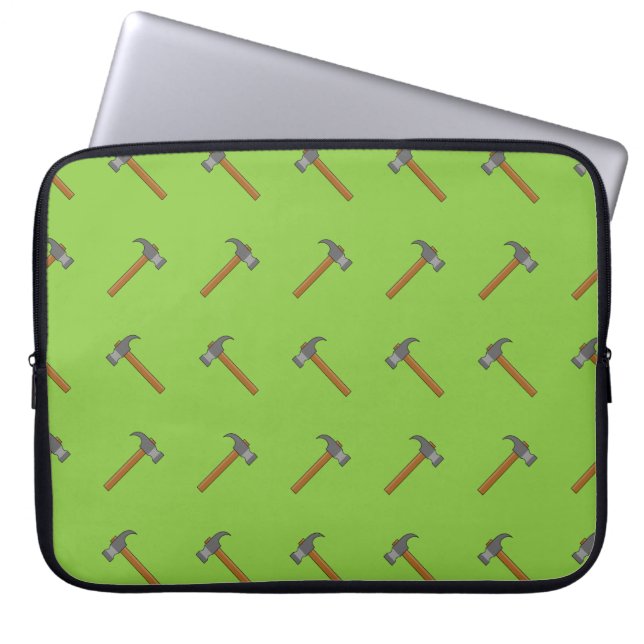 Klo Hammer Tecknad Laptop Fodral (Framsidan)