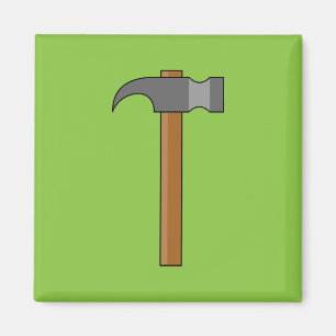 Klo Hammer Tecknad Magnet