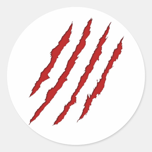 Klo Marks Runt Klistermärke (Framsida)