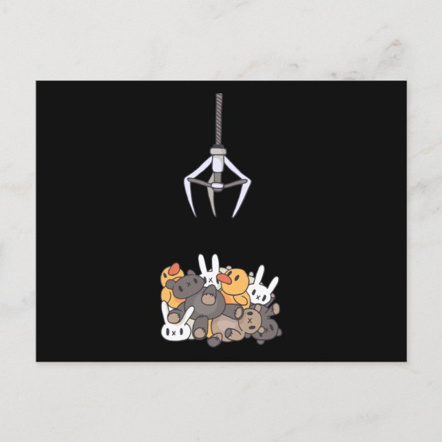 Klo Maskin Kawaii Vykort (Framsida)