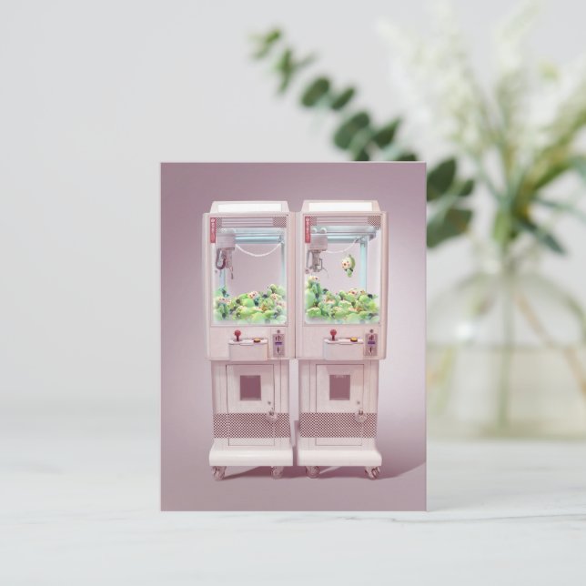 Klo-maskin Meddelande Vykort (Stående Fram)