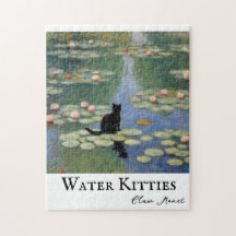 Klo Monet Vatten Lilies Cat Pond