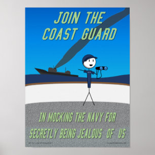 Klo of Knowledge "Gå med Kusten Guard" Poster