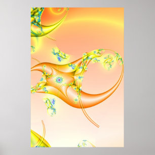 Klo Orange och Gult Bilder Poster