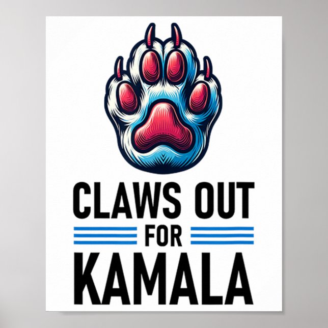 Klo ut till Kamala Poster (Framsidan)