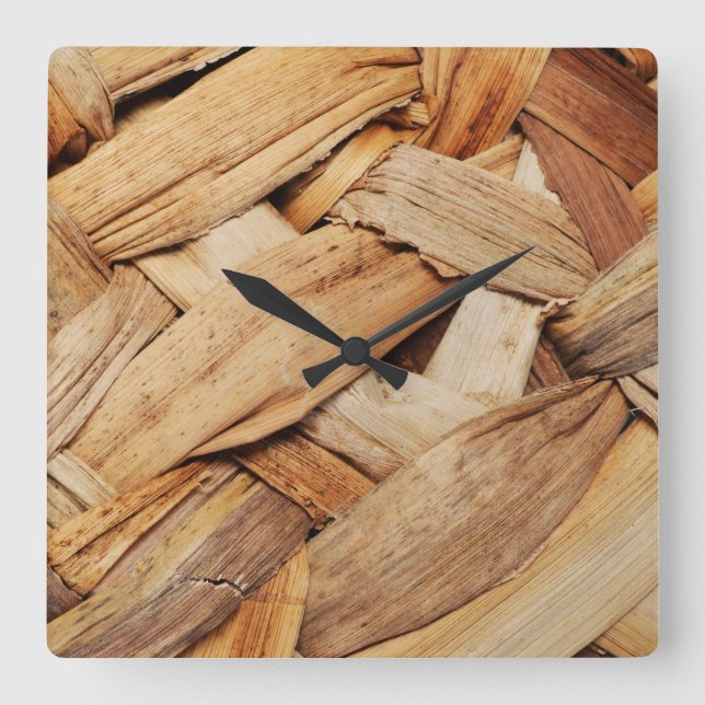 Klock av akrylvägg i basket fyrkantig klocka (Framsida)