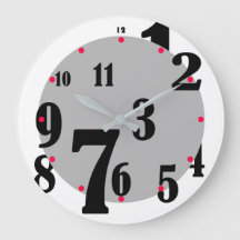 Klock för jumled Numbers