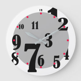 Klock för jumled Numbers Stor Klocka