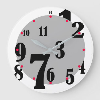 Klock för jumled Numbers Stor Klocka