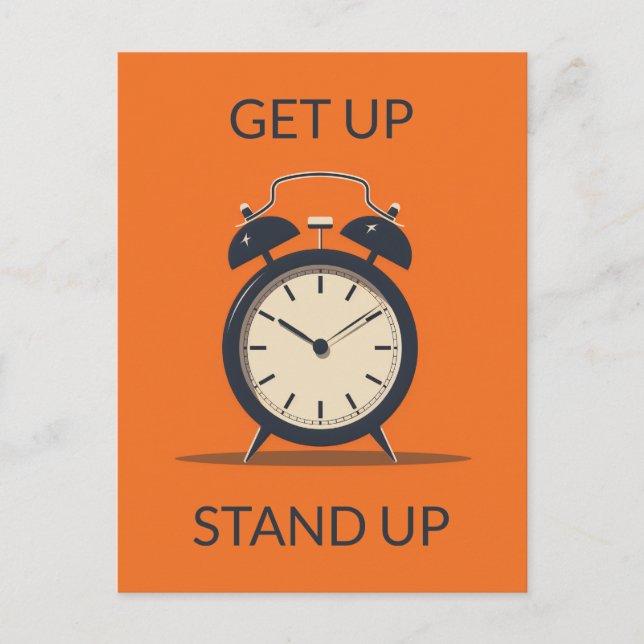 Klock för skrivbord vykort (Framsida)