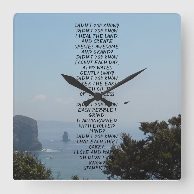 KLOCK FYRKANTIG KLOCKA (Framsida)