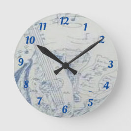 Klock- Musicle Instrument design Rund Klocka