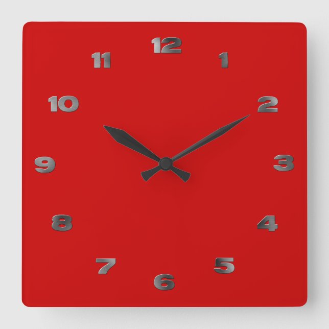 Klocka - arabiska siffror i Metall (Framsida)