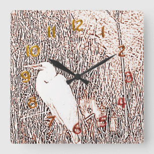 Klocka - Egret i gräs