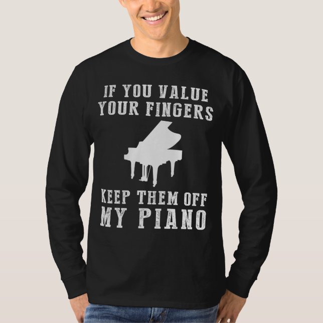Klocka Elfenbenskusten - Behålla av min Piano Funn T Shirt (Framsida)