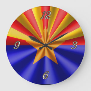 Klocka för Arizonas Flagga