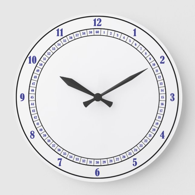 klocka för blå nummer (Framsida)